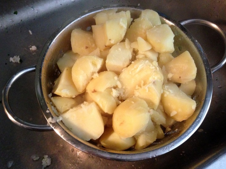 Draining Boiled Potatoes