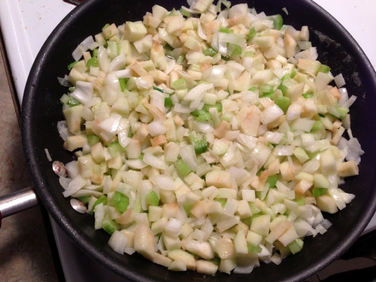 Sauteeing Seasinings for Stuffing