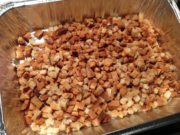 Toasted Bread Cubes for Stuffing