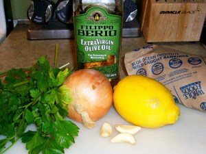 Scallops with Orzo Ingredients