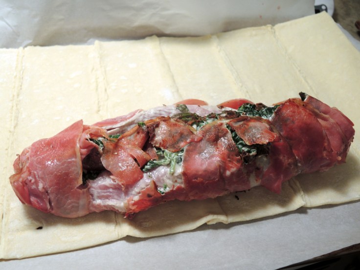 Wrapping Seared Pork Tenderloin in Puff Pastry for Pork Wellington