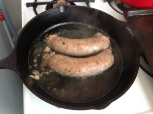 Boudin Simmered in Beer by Man Fuel