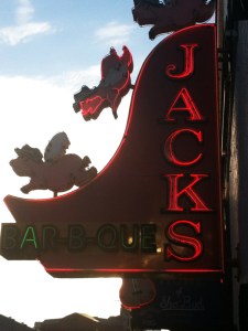 Jacks Bar-B-Que Sign