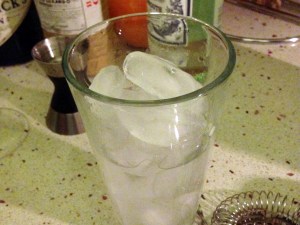 Pink Martinez - Pint Glass with Ice