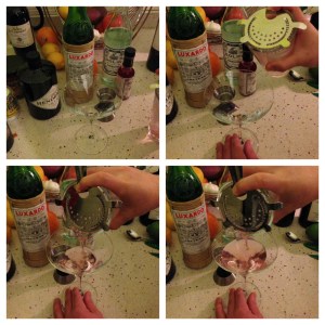 Pink Martinez - Pouring into Glass