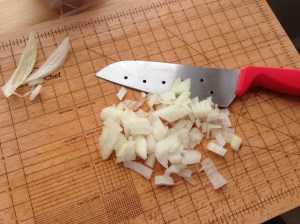 Quarter of an Onion Diced
