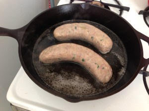 Simmering Boudin in Beer