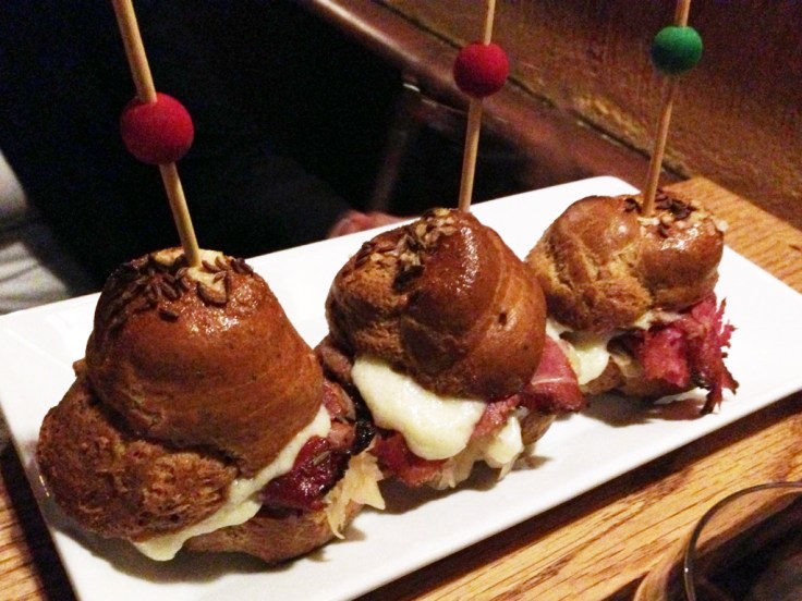 Chez Pascal - Pastrami on Pretzel Rolls