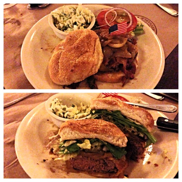 Teds Montana Bison Cheeseburger with Bacon