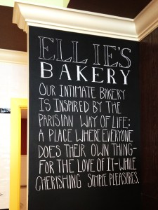 Ellies Bakery Motto