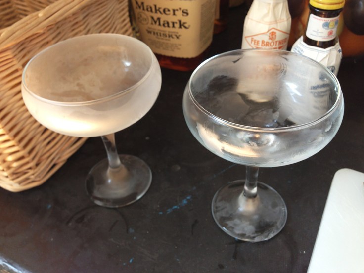 Frosted Glasses for Cocktails by Man Fuel