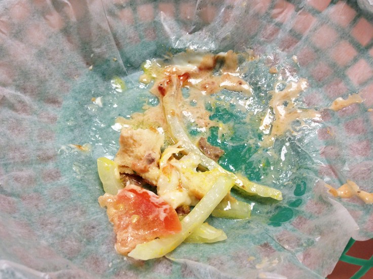 Ted's Famous Steamed Burgers Residue