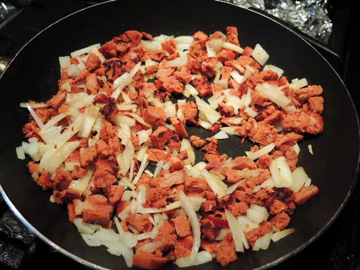 Sauteed Chourico and Onion by Man Fuel