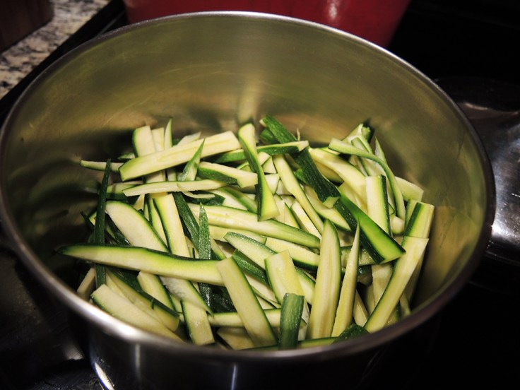 Zucchini Ready for Steaming