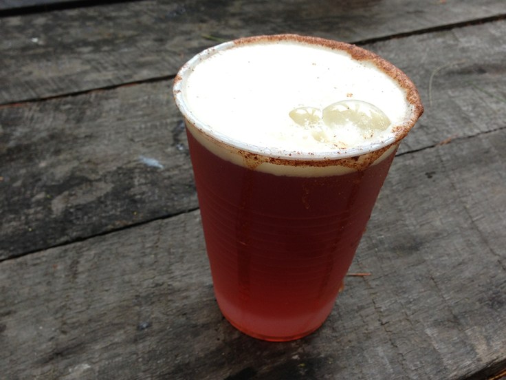 Pumpkin Beer with Cinammon and Sugar Rim at King Richard's Faire