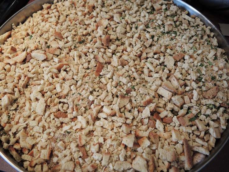 Man Fuel's Mushroom Stuffed Pork Chops Baked in Stuffing - Pre-Baked