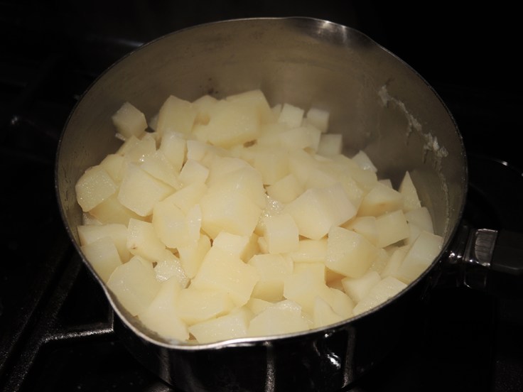 Potato Chunks for Potato Leek Soup by Man Fuel