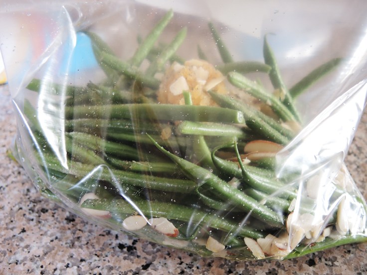 Man Fuel Food Blog - Marinating Green Beans for Roasting
