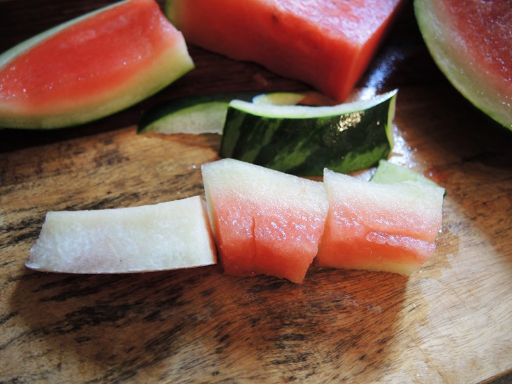 Man Fuel - food blog - Watermelon Rinds for Pickling