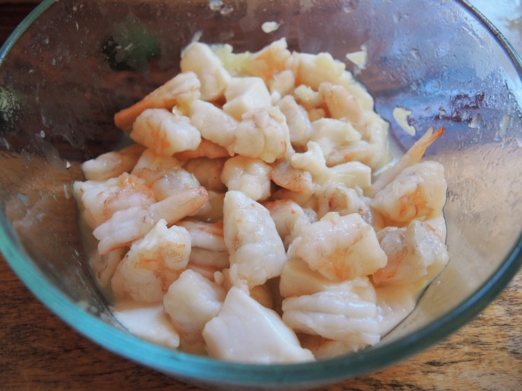 Man Fuel - food blog - Acid Cooked Shrimp and Scallops Cooked