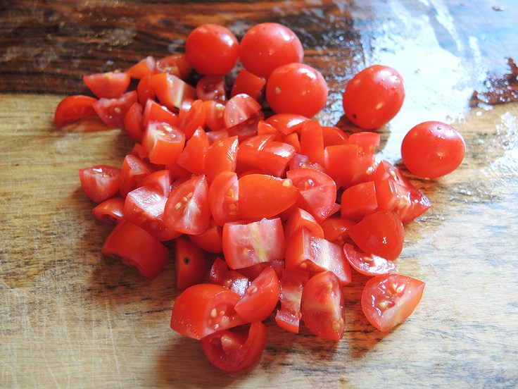 Man Fuel - food blog - Chopped Grape Tomatoes