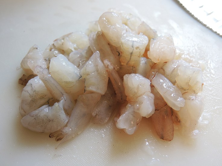 Man Fuel - food blog - Chopped Raw Shrimp