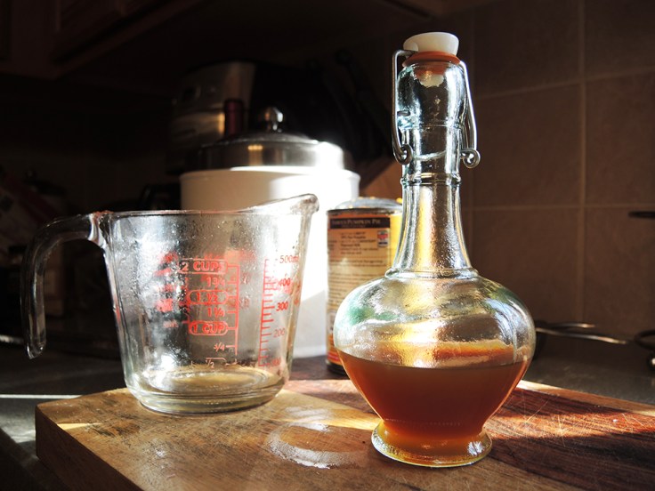 Man Fuel - food blog - Pumpkin Spice Simple Syrup Filtered