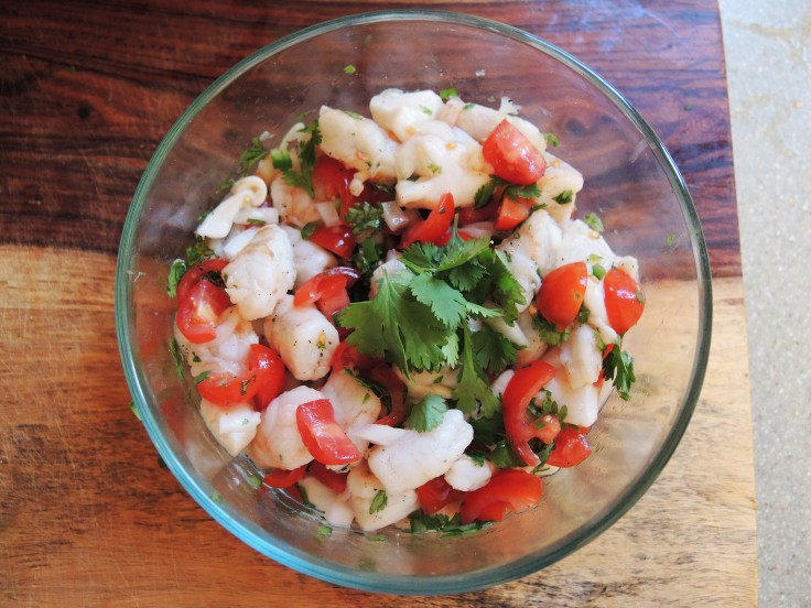 Man Fuel - food blog - Shrimp and Scallop Ceviche with Fresh Vegetables