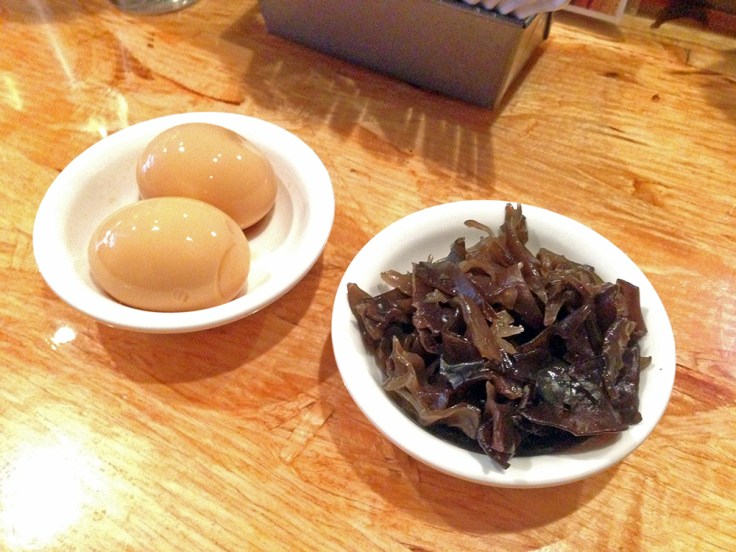 Man Fuel - Food Blog - Ken's Ramen - Providence, RI - Soy Braised Egg and Kikurage Mushrooms