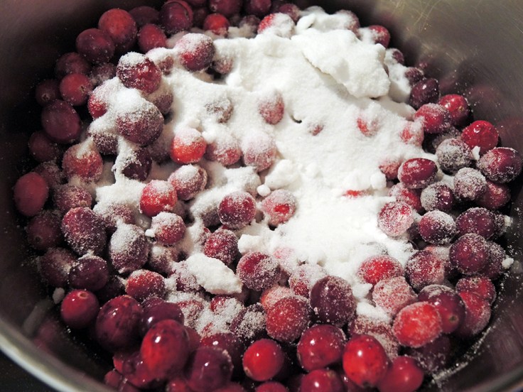 Man Fuel - Food Blog - Cranberry Pie - Adding Sugar