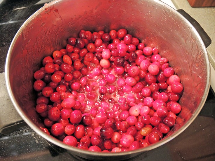 Man Fuel - Food Blog - Cranberry Pie Filling Simmering