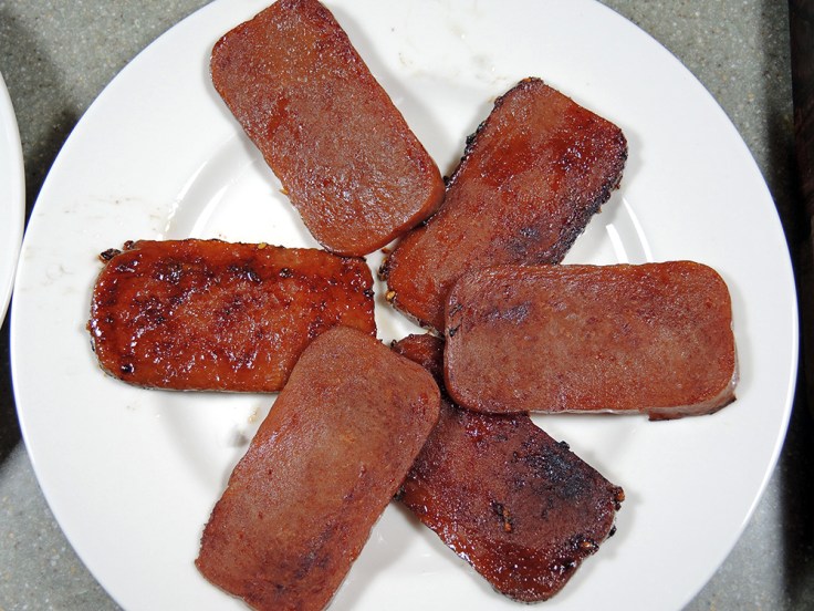 Man Fuel Food Blog - Spam Musubi Recipe - Pan Seared Spam