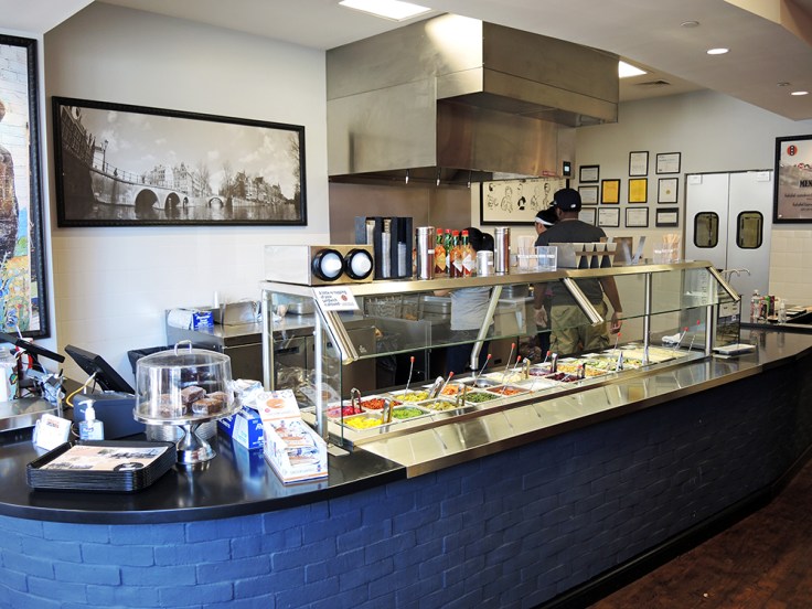 Man Fuel - Food Blog - Amsterdam Falafel Shop - Boston, MA - Interior Ordering