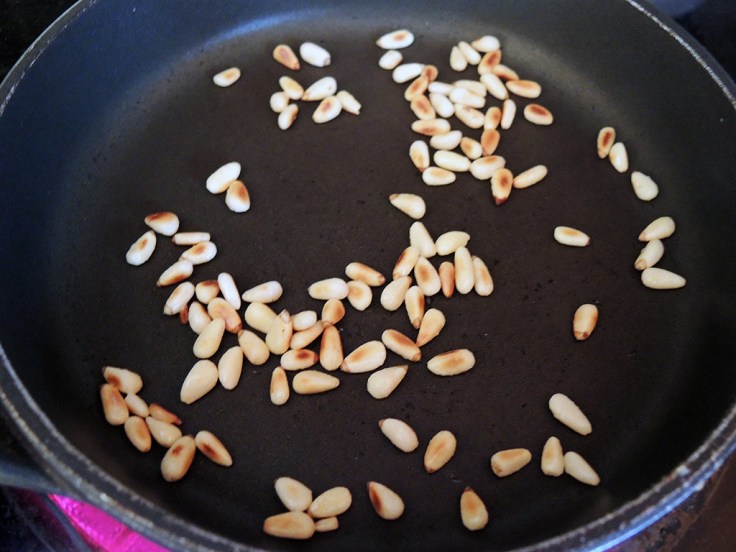 Man Fuel - Food Blog - Toasted Pine Nuts for Cilantro Pesto