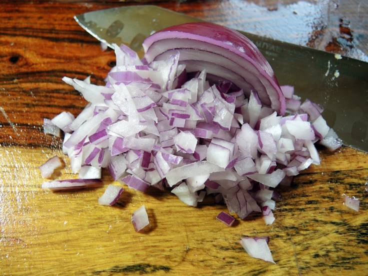 Man Fuel Food Blog - Diced Red Onion