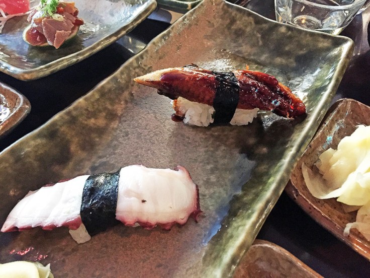 Man Fuel Food Blog - Cafe Sushi - Cambridge, MA - Unagi and Tako