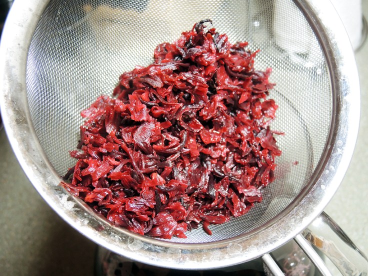 Man Fuel Food Blog - Boiled Hibiscus Flowers (Karkade) for Iced Tea