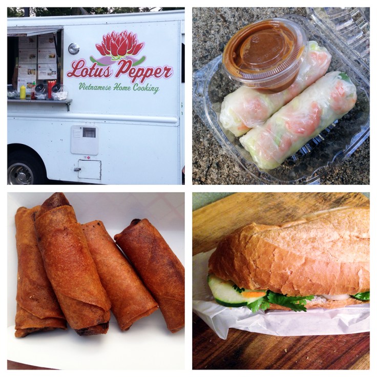 Man Fuel Food Blog - Lotus Pepper Food Truck - Spring Rolls Summer Rolls Banh Mi