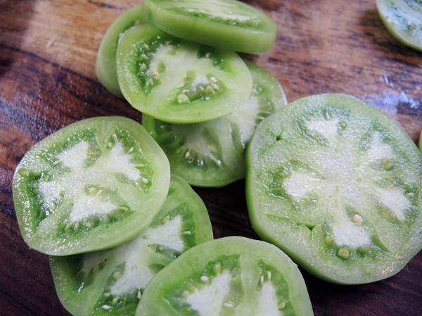 Sliced Green Tomatoes