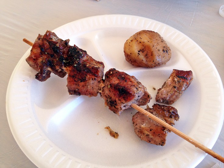 Man Fuel Food Blog - Cranston Greek Festival - Cranston, RI - Souvlaki