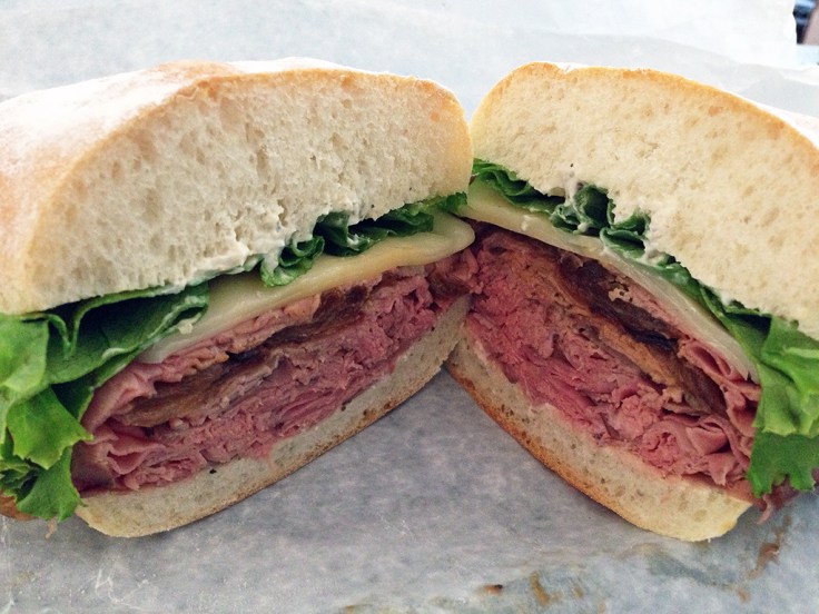 Man Fuel Food Blog - Cucina Mia - Quincy, MA - Arrosta Roast Beef Sandwich Close Up