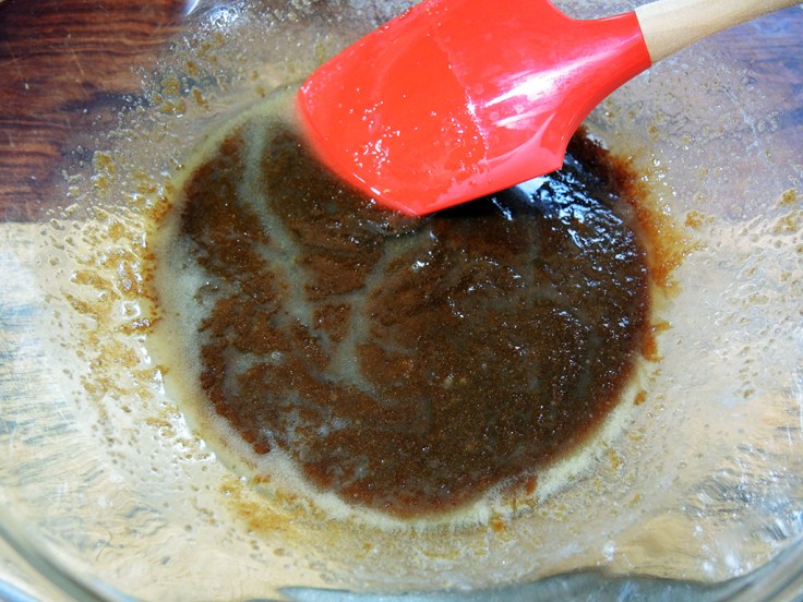 Man Fuel Food Blog - Blondies Recipe - Melted Butter with Brown Sugar