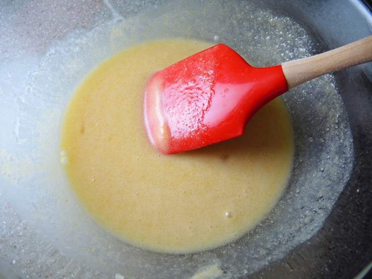 Man Fuel Food Blog - Sugar Mixed with Melted Butter and Egg