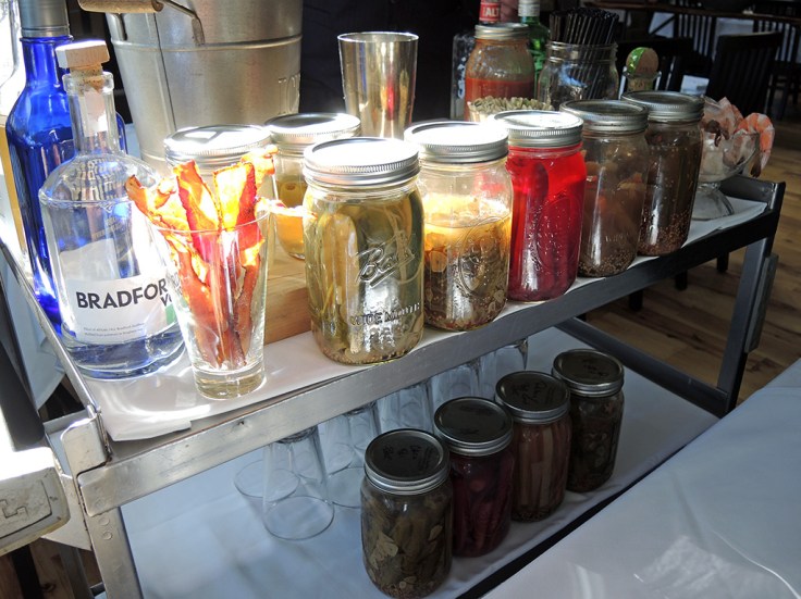 Man Fuel Food Blog - The Quarry - Hingham, MA - Bloody Mary Cart Garnish