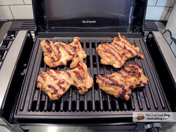 Man Fuel Food Blog - Hamilton Beach Electric Grill Review - Seared Chicken