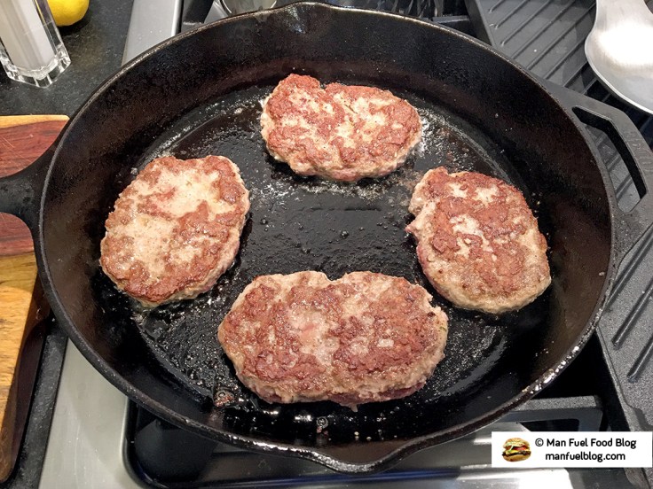 Man Fuel Food Blog - Salisbury Steak Recipe - Sauteeing Steaks