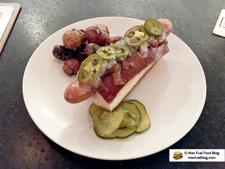Man Fuel Food Blog - Bayberry Beer Hall Review - Gastros Hot Dog