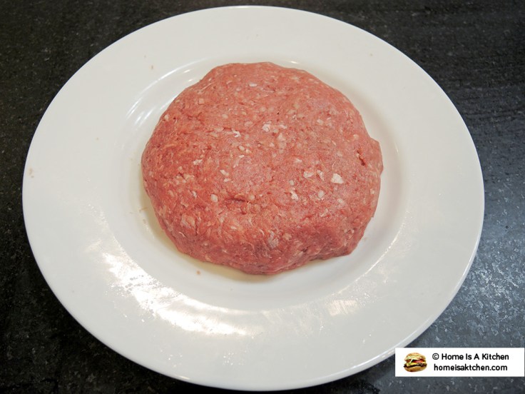 Home Is A Kitchen - Food Blog - Burger Patty Stuffed with Blue Cheese