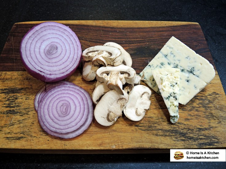 Home Is A Kitchen - Food Blog - Red White and Blue Burger Ingredients