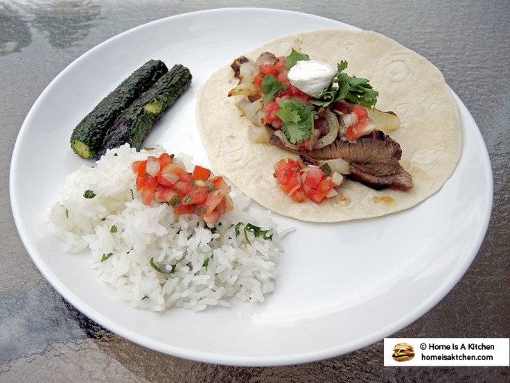 Home Is A Kitchen - Budweiser Steak Marinade Bag - Grilled Flank Steak Tacos